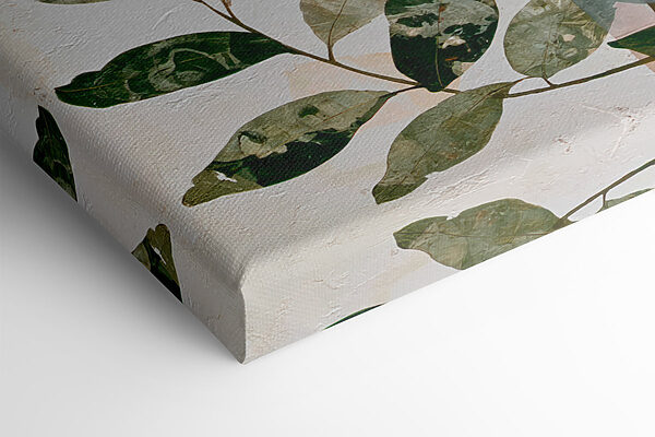 Painting of leaves and circles Painting of leaves and circles