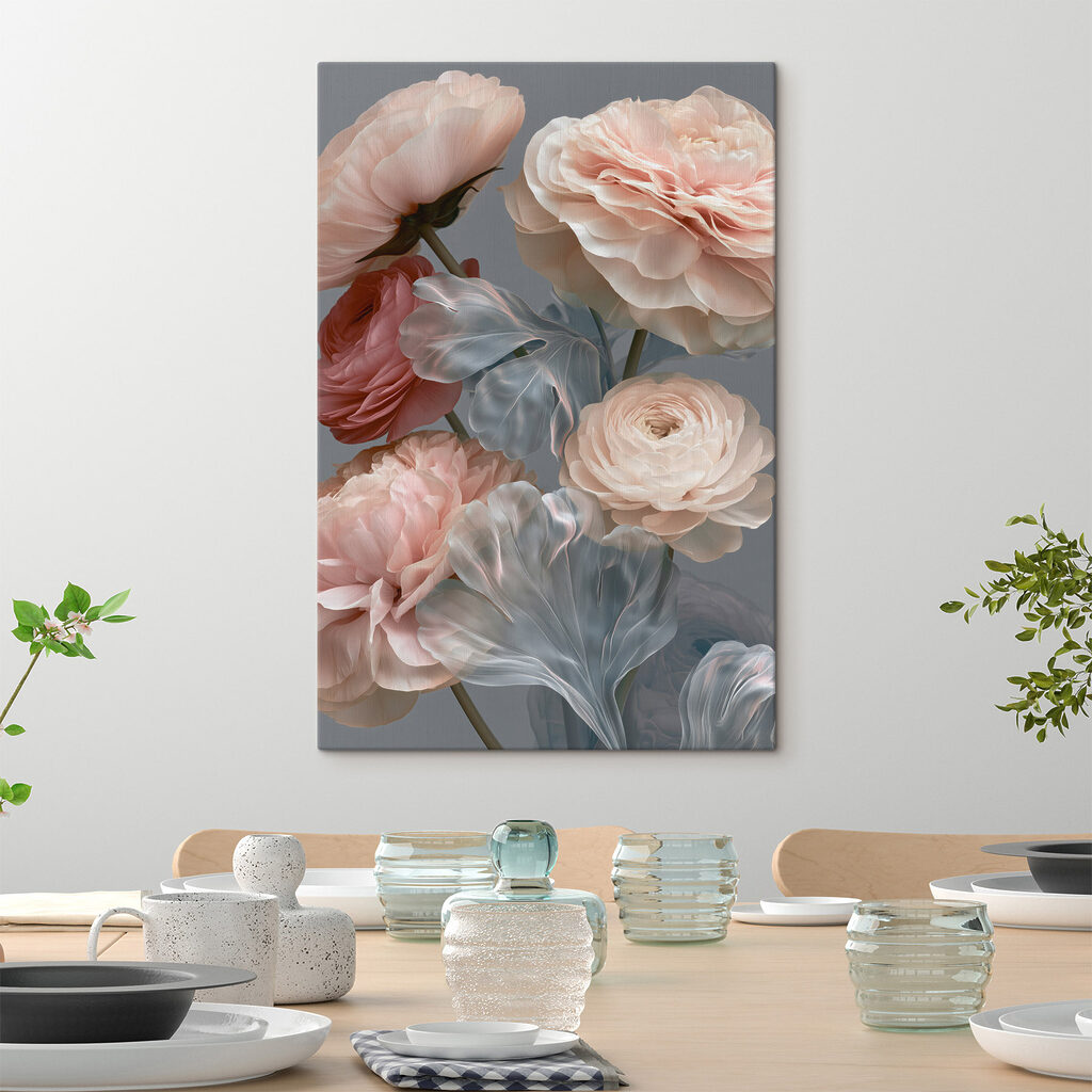 Delicate petals in soft hues