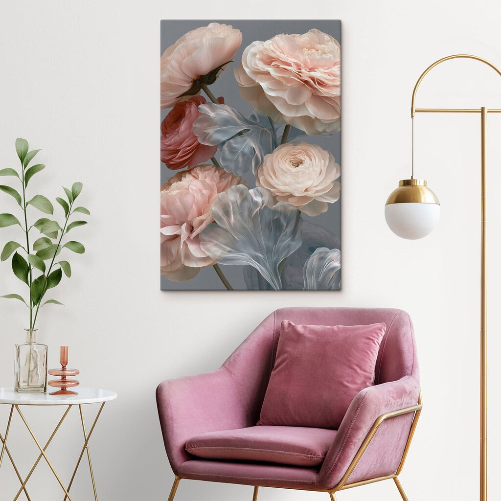 Delicate petals in soft hues