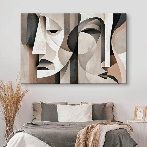 Art piece of faces