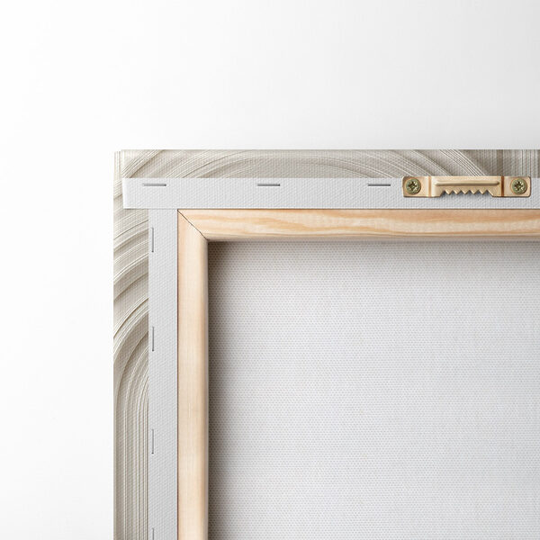 White wall with curved shapes White wall with curved shapes