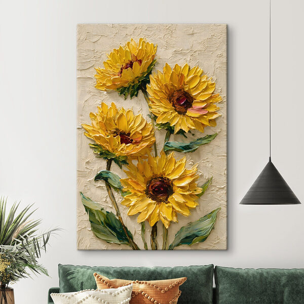 Painting of yellow flowers
