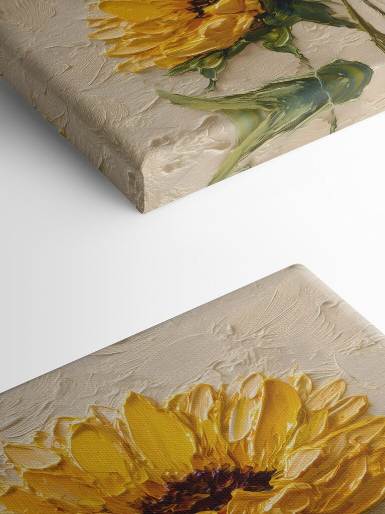 Painting of yellow flowers
