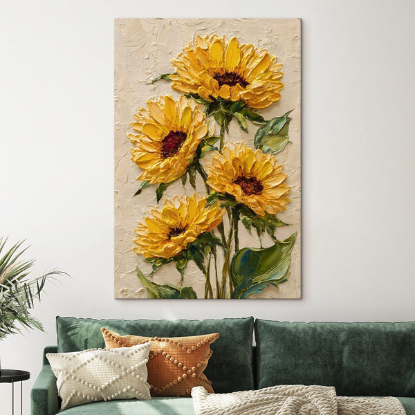 Painting of yellow flowers