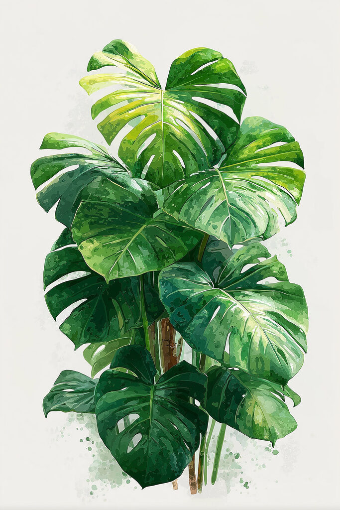 Large green plant with large leaves Large green plant with large leaves