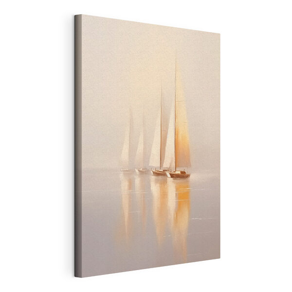 Groupe de voiliers sur l'eau Tableaux Groupe de voiliers sur l'eau
