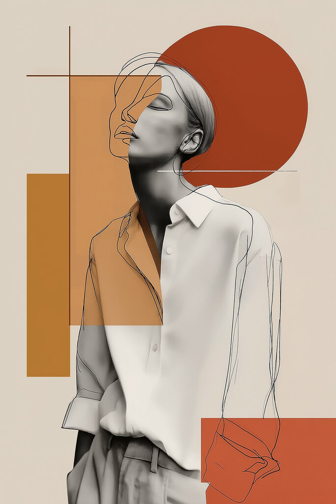Woman in a white shirt Woman in a white shirt