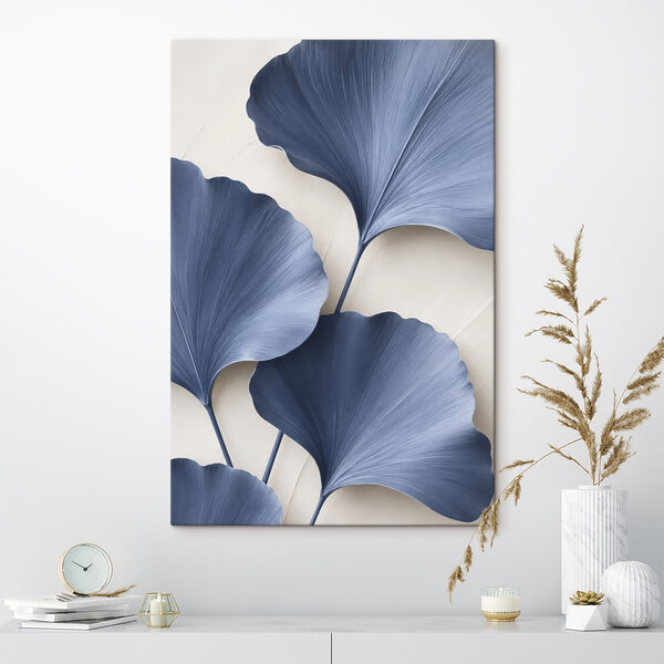 Tableaux Tableaux Ensemble de feuilles bleues (UGS : s49297)