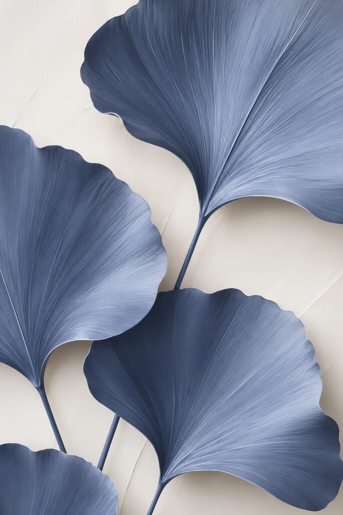 Group of blue leaves