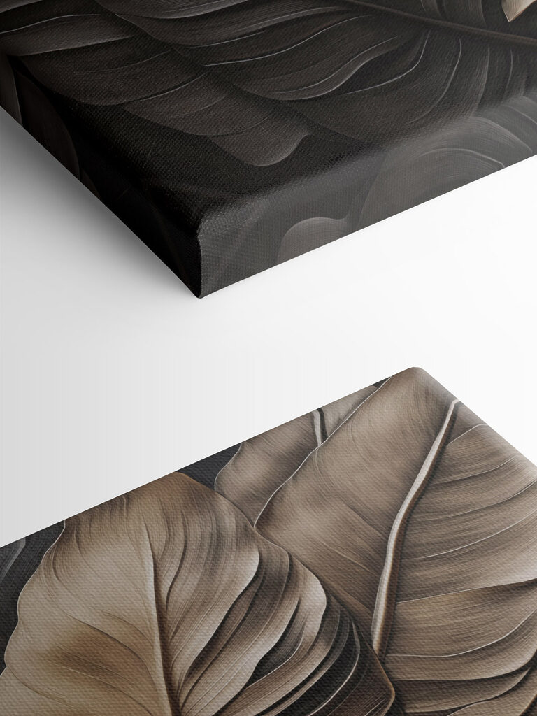 Soft, natural leaf patterns intertwine beautifully