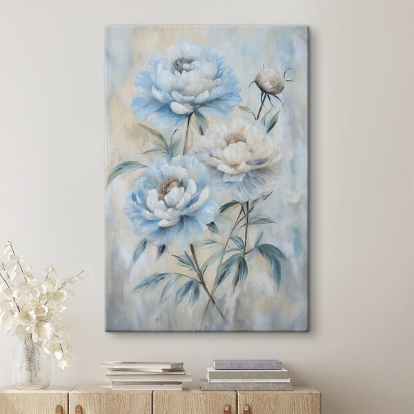 Painting of flowers on a wall