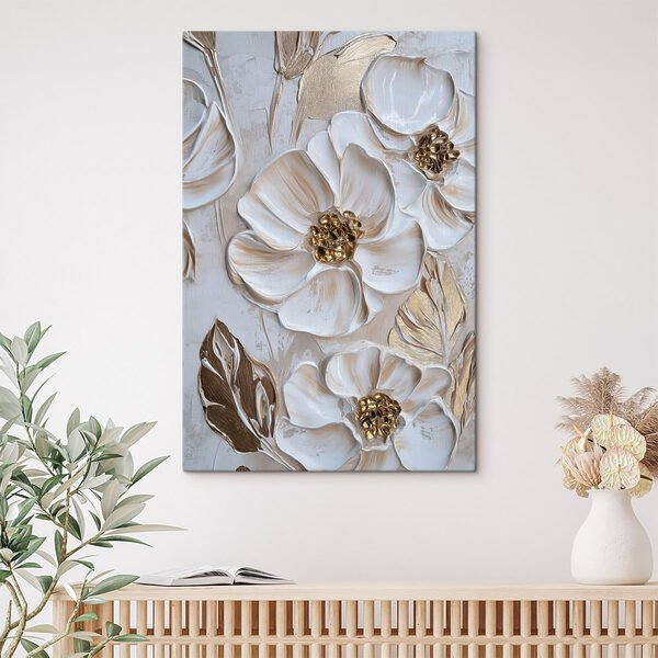 - Elegant floral artistry in soft tones