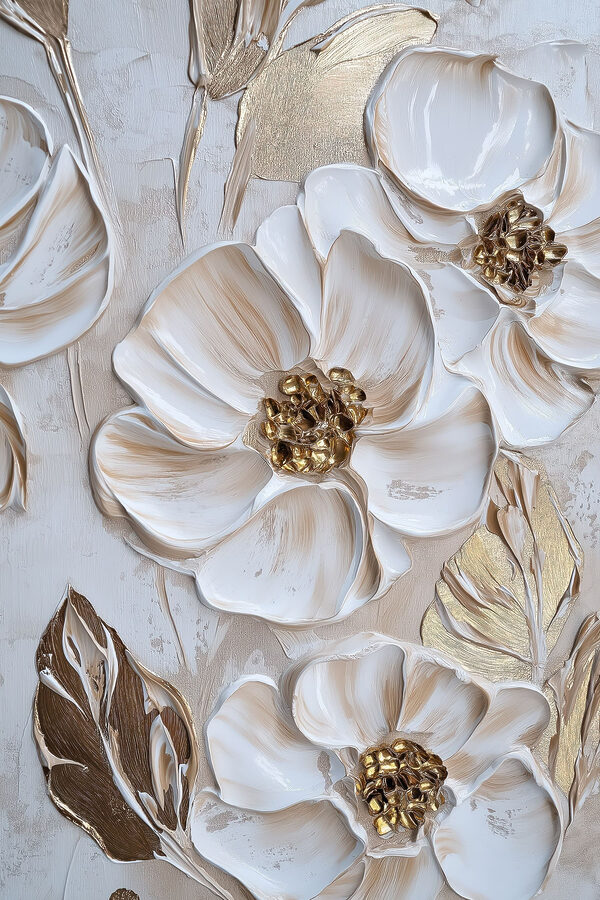 - Elegant floral artistry in soft tones
