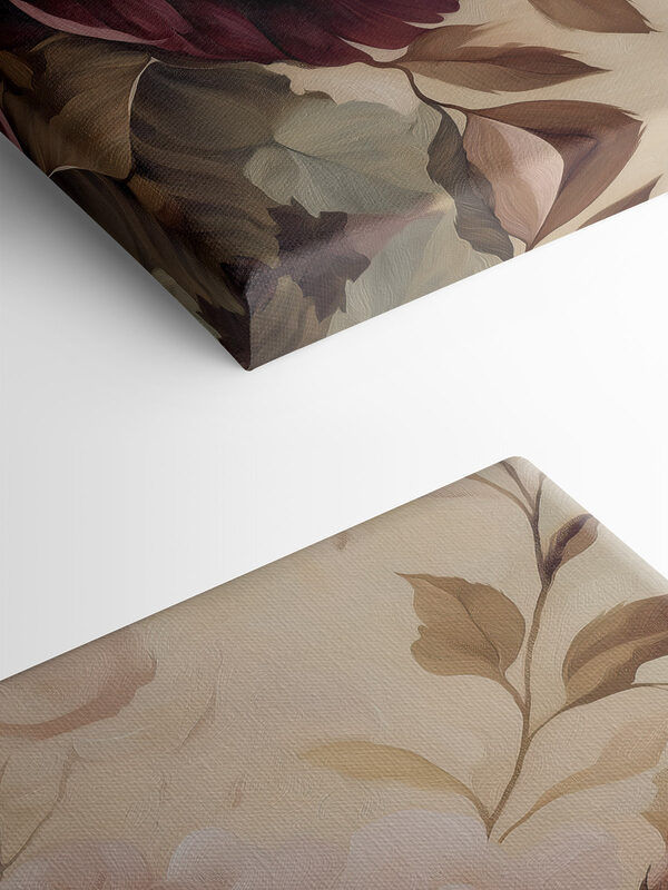 - Lush blooms in soft pastel hues