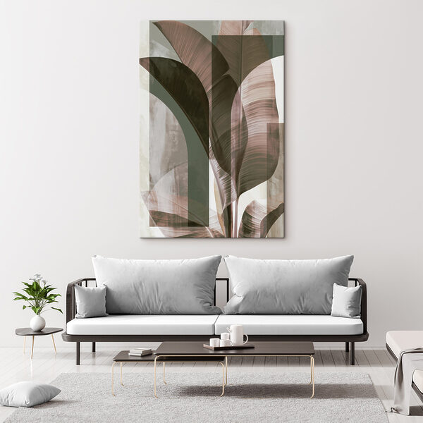 - Elegant leaves in soft tones - Elegant leaves in soft tones