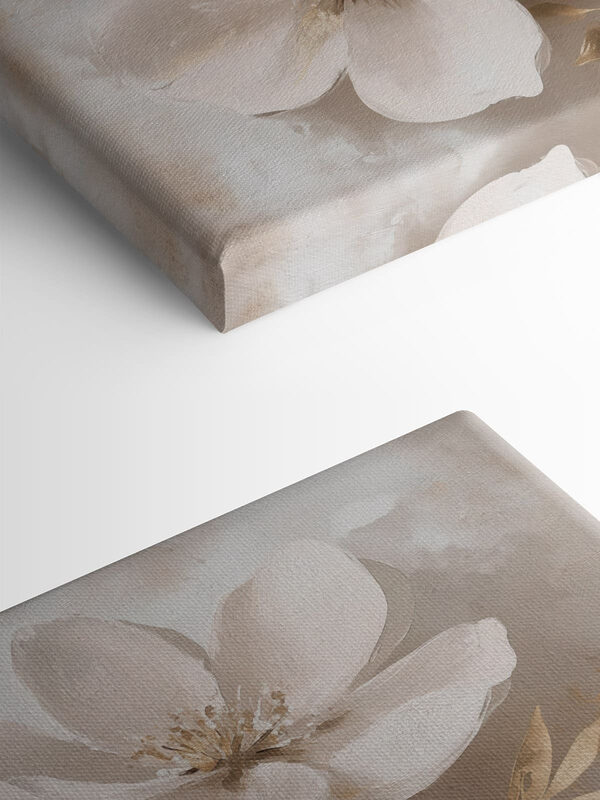Painting of white flowers