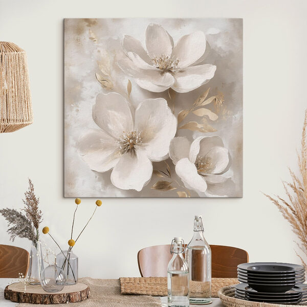 Painting of white flowers