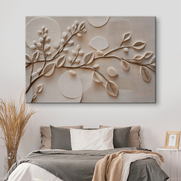 Nature-inspired textured wall art Nature-inspired textured wall art