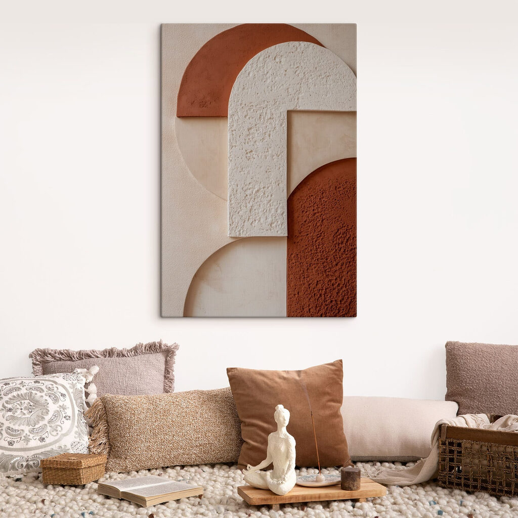 Subtle shapes and earthy tones Subtle shapes and earthy tones