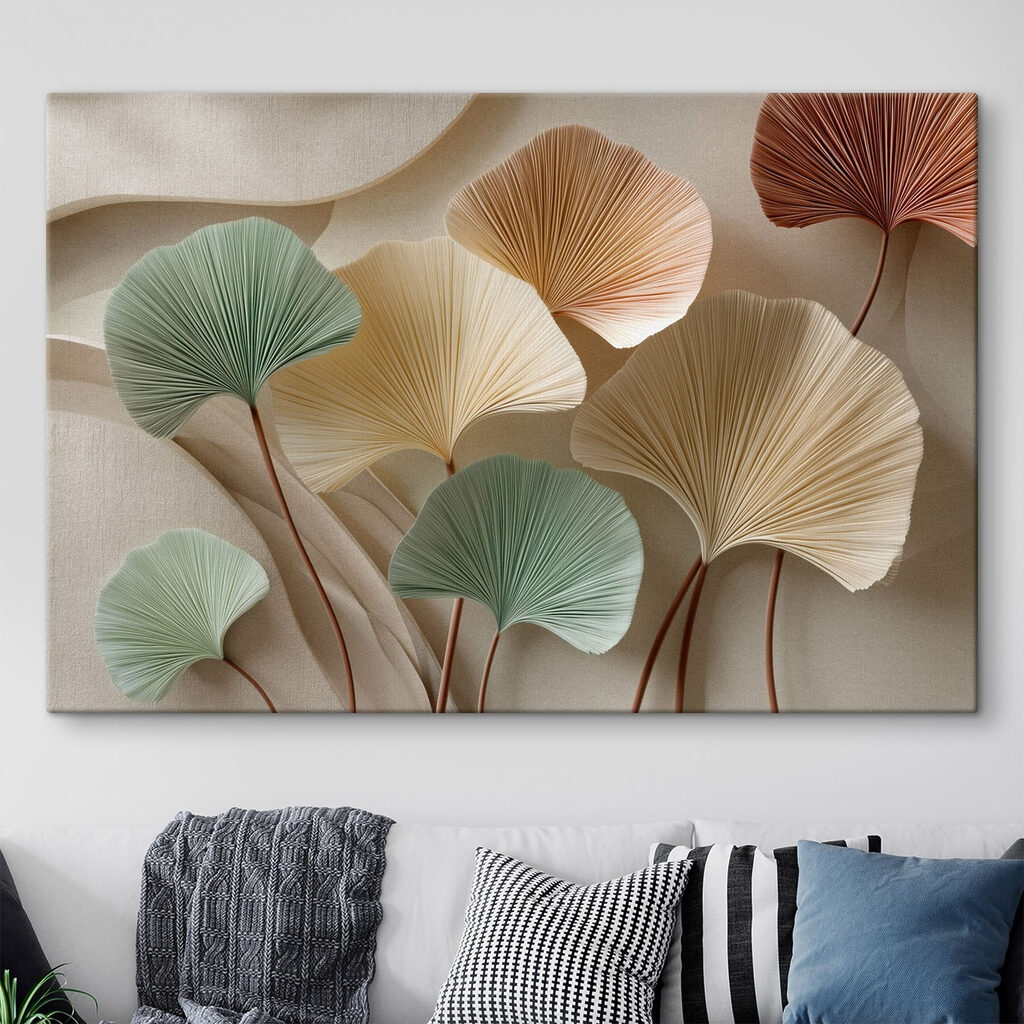 Group of colorful leaves