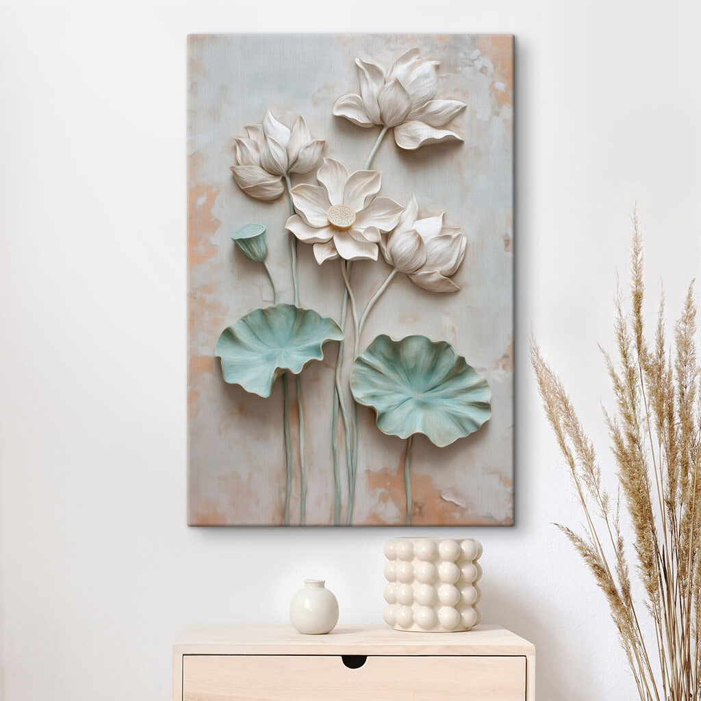 Radiant blooms in peaceful hues