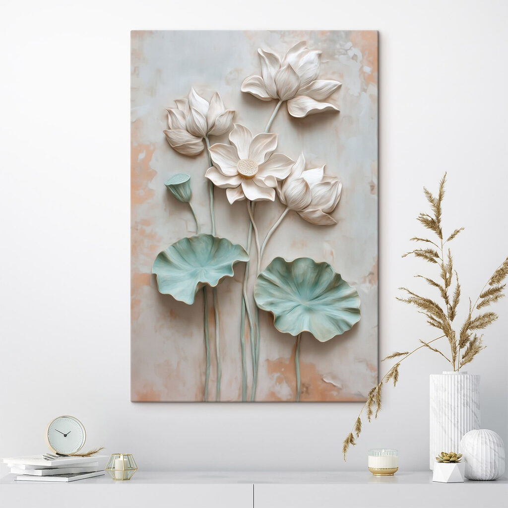 Radiant blooms in peaceful hues
