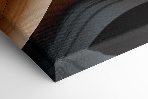 Black and tan wavy lines