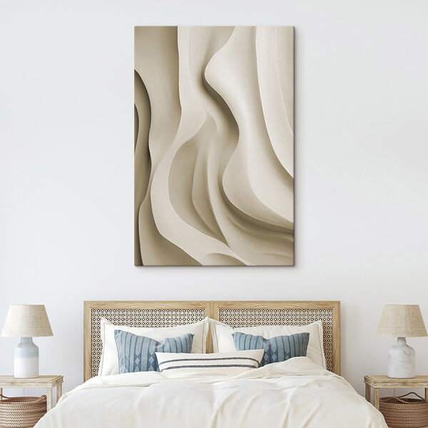 White wavy surface with curves White wavy surface with curves