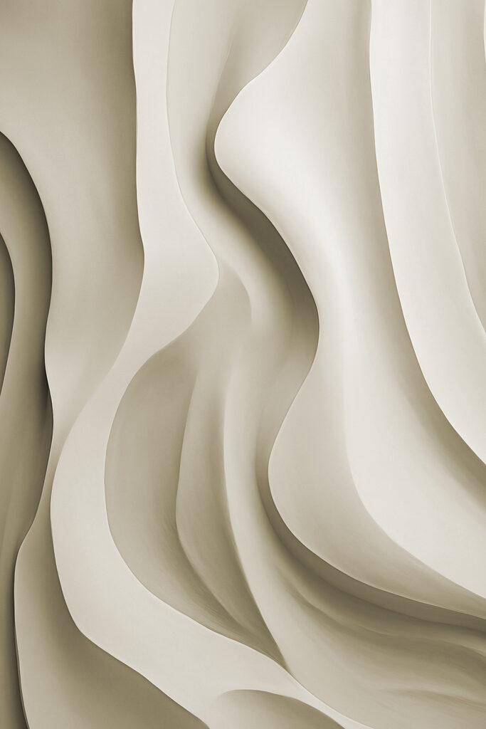 White wavy surface with curves White wavy surface with curves