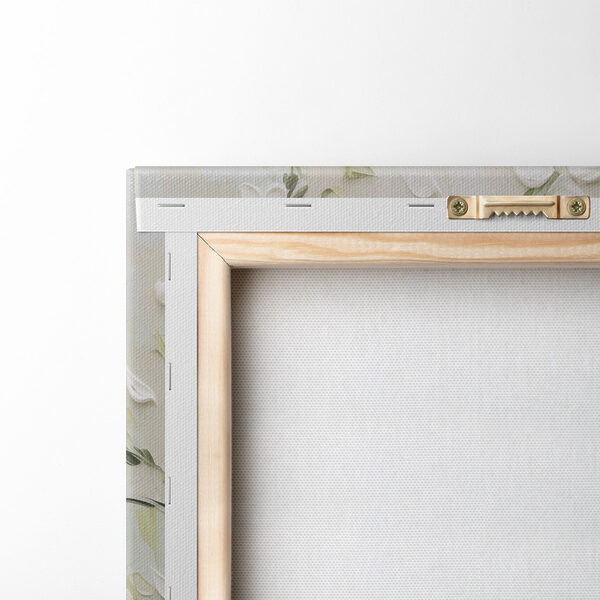 Painting of flowers on a wall Painting of flowers on a wall