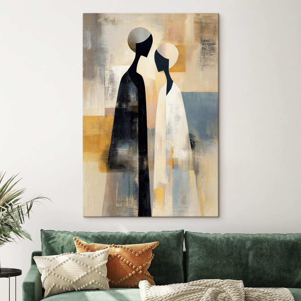 Painting of two people Painting of two people