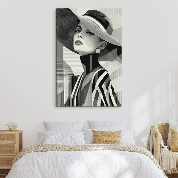 Tableaux Femme portant un chapeau (UGS : s49089) Tableaux Tableaux Femme portant un chapeau (UGS : s49089)