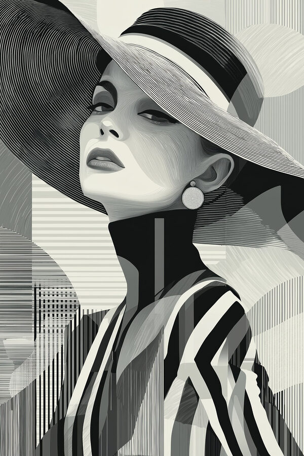 Woman wearing a hat