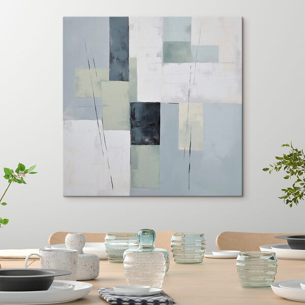 Painting of squares and lines Painting of squares and lines