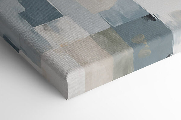 Painting of squares in different shades of gray and black Painting of squares in different shades of gray and black