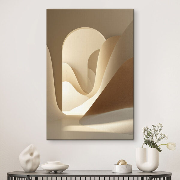 Tableaux Tableaux Pièce avec une arcade et un mur blanc (UGS : s49043)
