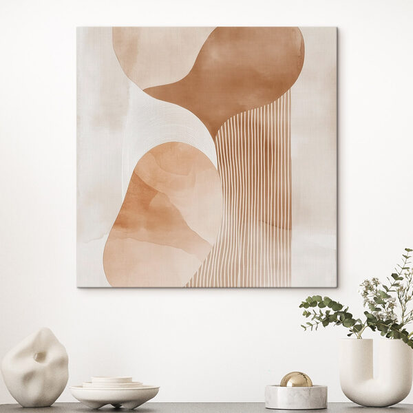 Tableaux Tableaux Aquarelle représentant un ensemble de cercles et de lignes (UGS : s48870)