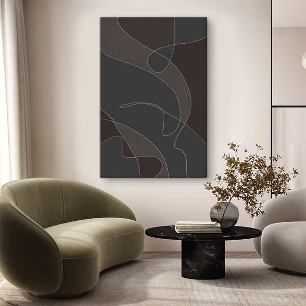 Des lignes dynamiques sur une toile sombre Des lignes dynamiques sur une toile sombre