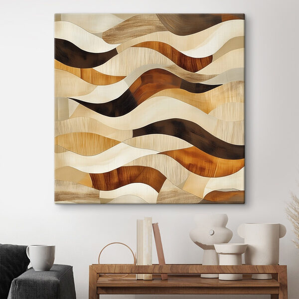 Tableaux Tableaux Motif de lignes ondulées (UGS : s48852)