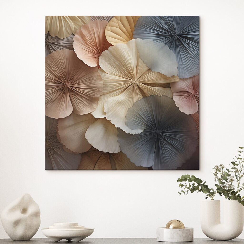 Group of flowers made of paper Group of flowers made of paper