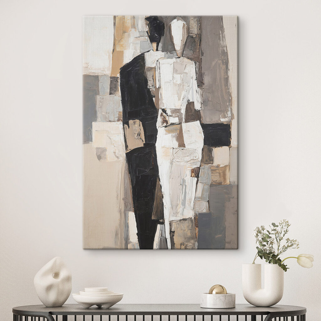 Painting of a man in a white dress Painting of a man in a white dress