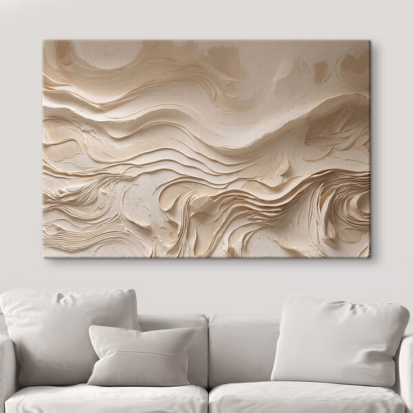 White wall with wavy lines White wall with wavy lines
