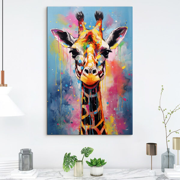 Painting of a giraffe Painting of a giraffe