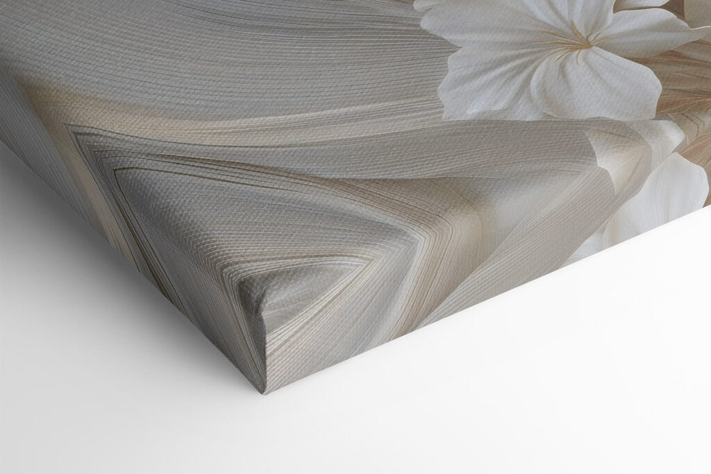 Delicate floral design with flowing lines