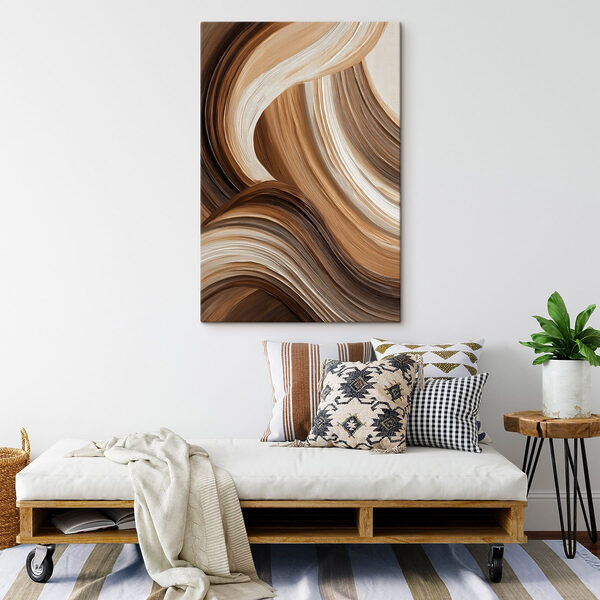 Fluid strokes in earthy tones Fluid strokes in earthy tones