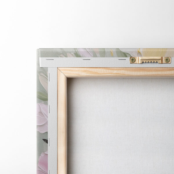 Painting of flowers on a white surface Painting of flowers on a white surface