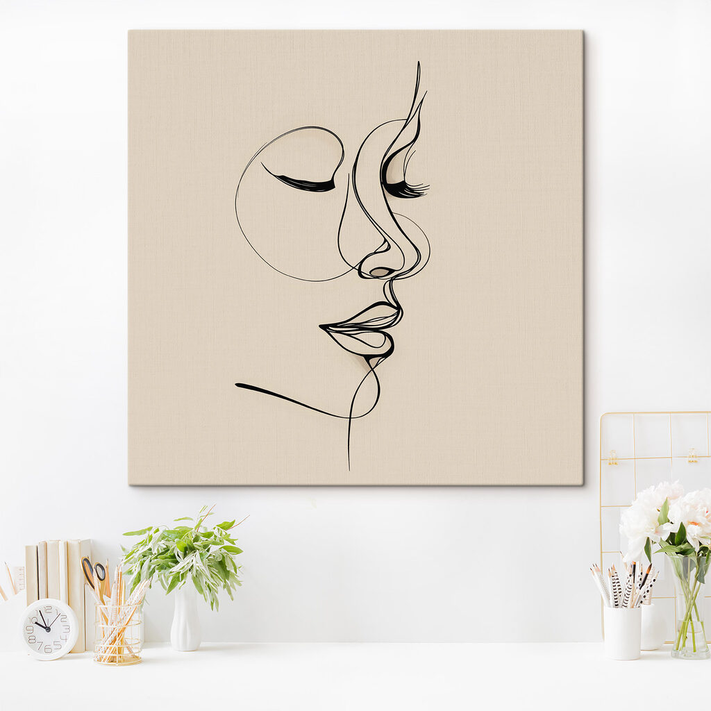 Drawing of a woman's face Drawing of a woman's face