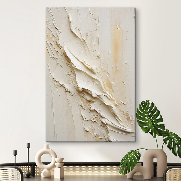 White wall with white paint