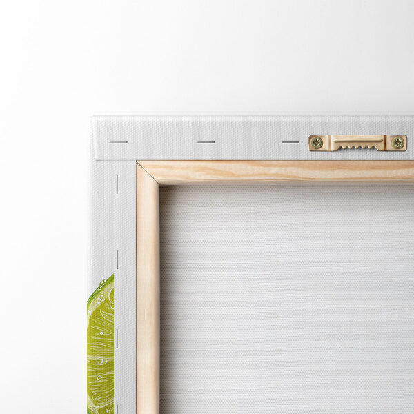 Glass of lime juice with ice and lime slices