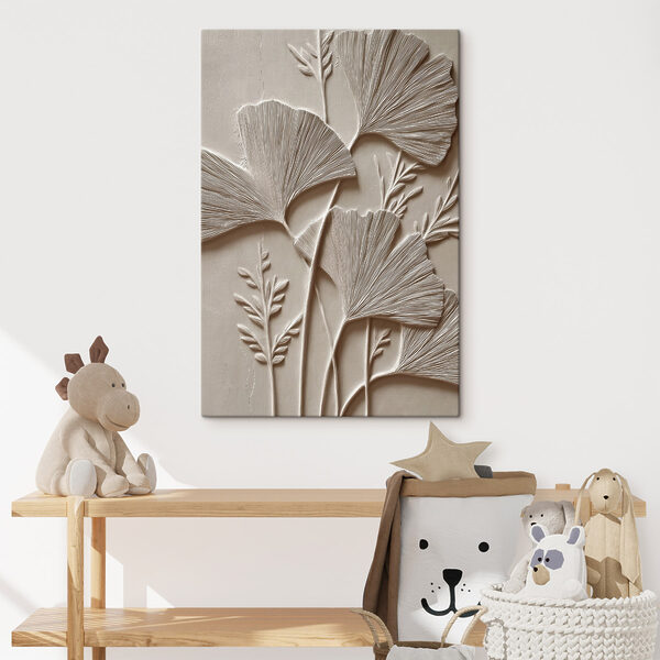 Nature-inspired wall relief design